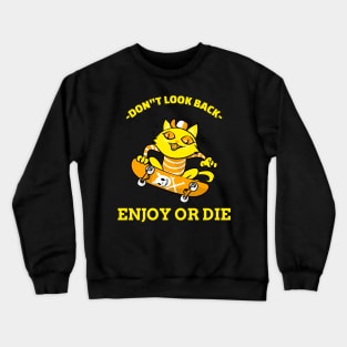 My cat loves skating Crewneck Sweatshirt